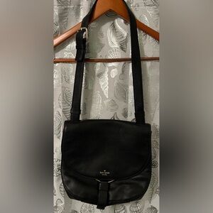 Kate Spade Black Anikka pebbled leather shoulder bag